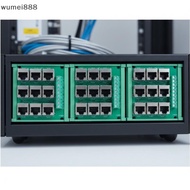wumei888 For RJ45 8p8c Ethernet Port Terminal Blo Adapter With 9 Screw Terminals And For DIN Rail Mo