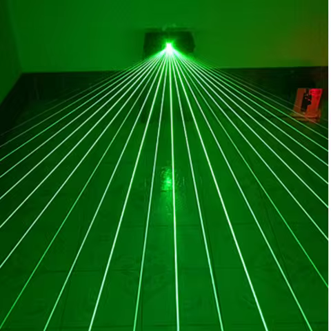 532nm 50mw Fan-Shaped Green Laser Module with heat sink, green light, evening laser light