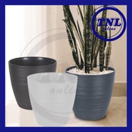 TNL FELTON 2548 33 CM DIAMETER ROUND PLASTIC FLOWER POT PASU BUNGA PLASTIK 圆形高款塑胶花盆