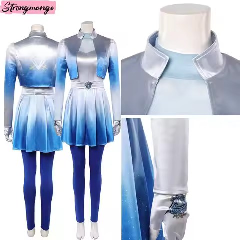 Fancy Dress Chloe Cosplay Descendants: Wonderland Costume Coat Gloves Pants Clothing Adult Halloween