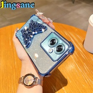 Jingsanc For OnePlus Nord N30 SE 5G Phone Case Luxury Electroplated Glitter Casing Shell With Bracke