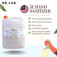 Hand Sanitizer Isopropyl Alchohol IPA 75% Disinfectant Liquid Sanitizer Spray (1L, 2.5L, 5L)