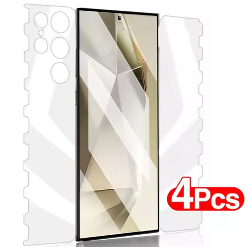 4PCS Butterfly Screen Protectors for Samsung Galaxy S24 S23 S22 S21 S20 Ultra FE S8 S9 S10 Note 8 9 