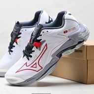 Mizuno Wave Lightning Z8 Kasut Sukan dan Santai Selesa Warna Putih Kelabu Z0O6