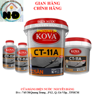 Thùng 4Kg Chống Thấm KoVa ( Sàn và Tường ) CT - 11A Ngăn Chặn Sự Thấm Nước - Hàng Chính Hãng Date