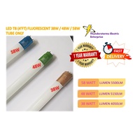 LED T8 Fluorescent Tube Extra Bright 4 Feet 38W/48W/58W Lampu Kalimantang LED (A BOX 30PCS) A BUNDLE
