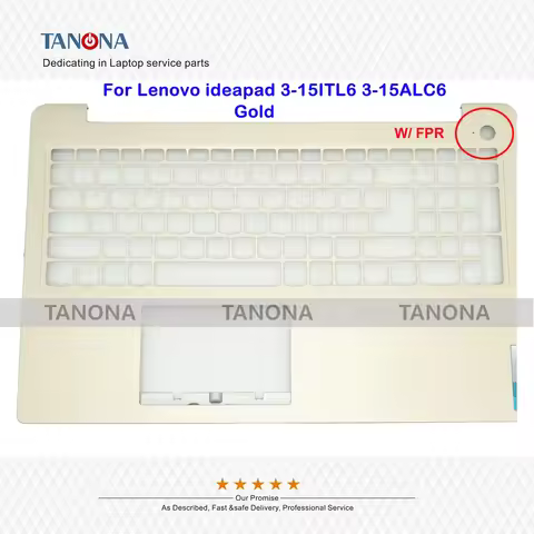 Original New AP21P000620 Gold For Lenovo ideapad 3-15ITL6 3-15ALC6 Palmrest Upper Case Keyboard Beze