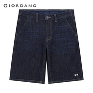 GIORDANO MEN 【Giordano x Minions】Men's Stretchable Denim Hidden Comfort Shorts 0 01105229