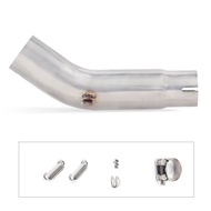 GSR750 รถจักรยานยนต์ท่อไอเสียกลาง Link ท่อเต็มระบบสําหรับ Suzuki GSR750 GSX-S750 ท่อไอเสีย