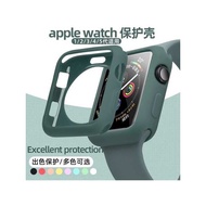 apple watch case and strap apple watch case Available for Apple watch7/6/SE Protective Case Strap Apple 4/5 Generation Watch Protective Case Silicone TPU Half Pack Plating Soft She