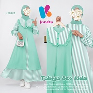 TABIYA Dress Baju Gamis Anak Perempuan Taggung Outer Umur 9 - 12 Tahun Terbaru Murah Kekinian Berkua