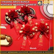 Chinnese Bridal Corsage Flower Brooch For Wedding Decoration Wedding Brooch Corsage Flower