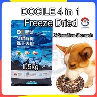 PETSEE 豆柴狗粮 DOCILE Dog Food 1.5kg 狗粮 冻干鸡肉 冻干狗粮 豆柴 狗糧幼犬 幼犬狗粮 冻干鸭肉 无谷狗粮 Dog Food Freeze Dried for Pupp