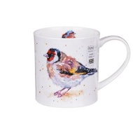 DUNOON - 英國DUNOON 0.35L優質骨瓷耳杯 馬克杯 瓷器杯 水杯 奧克尼杯型 - 金翅雀（FLUFFY FEATHERS - GOLDFINCH）