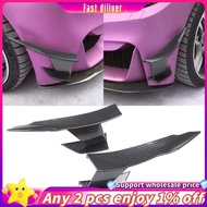 JR-Look Car Front Bumper Lip Splitter Fins Body Diffuser Spoiler for