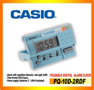 CASIO Digital Travel Alarm Clock, Blue PQ-10D2RDF