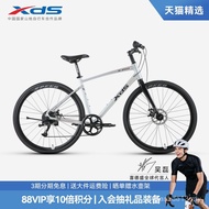 X x xds xds Road Bike Speed 300 Flat Handlebar Bicycle 8 Speed Aluminum Alloy Men Women Leisure Fitn
