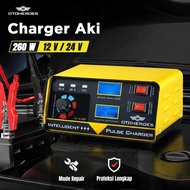 Taffware ANJING Charger Aki 260W 12V/24V 200AH LCD - AJ-618D