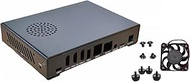 WayPonDEV Black Metal Case for CM3588 NAS Kit Open Source Single Board Computer, Metal Heat Sink for