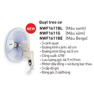 [HCM]Quạt treo tường Nanoco NWF1604G / NWF1604 ( MÀU XÁM ) ( Mã mới NWF1611 / NWF 1611 )