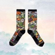 【小創襪】Halloween 長統襪 萬聖節裝扮 南瓜襪 鬼 萬聖節襪 橘