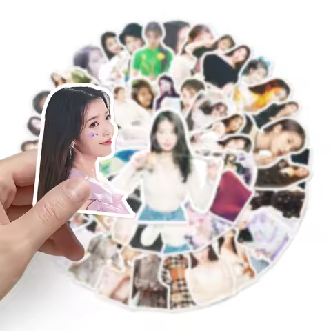10/50PCS IU Stickers Singer Actor Graffiti Decals Cute Girl Decoration Fans Gift DIY Fridge Luggage 