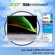 Acer Swift 3 SF314-511-51XN 14" Laptop/ Notebook (i5-1135G7, 8GB, 512GB, Intel Iris Xe, W11H, Off H&amp;S)