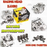FASSTEK RACING CYLINDER HEAD LC135 V1 Y15ZR CNC PROTED SUPER X HEAD OVAL CNC VPRO+SUPER-X HEAD CNC