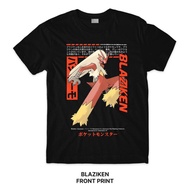 Blaziken POKÉMON Series T-Shirt (Singapore 3-4 Days Delivery) Customize Custom Print Crafter Tee Shi