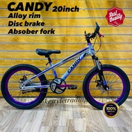 CANDY MOUNTAIN BIKE 20inch/Basikal budak7-10tahun/Kids bicycle/Children bike/Basikal disc brake/Basi