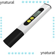 YNATURAL TDS Meter, 2%-3% 1ppm Digital Water Quality Tester, Temperature Compensation Plastic White 