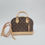 lv 原花金釦Alma BB 手袋斜背包