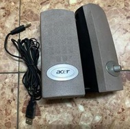 『二手品免運』NO.20 2007年 M1118B acer 多媒體揚聲器 USB電腦喇叭擴大音響播放器音箱雙喇叭