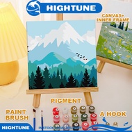 HIGHTUNE Digital Oil Paint By Number 20x20cm Canvas Painting By Number Frame Diy Painting By Numbers Living Room Wall