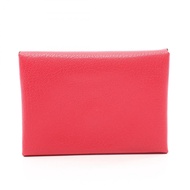 【二手】愛馬仕 (HERMES) 零錢包 Calvi Duo Rose Extreme 083416CK Rose Extreme 其他 Calvi Duo Rose Extreme