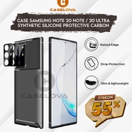 Case Samsung Galaxy Note 20 Note 20 Ultra Synthetic fiber Silicone Protective Carbon KJJ