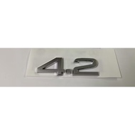 Audi Q7 4.2 car sticker - letter 4.2 audi Q7 - Logo 4.2
