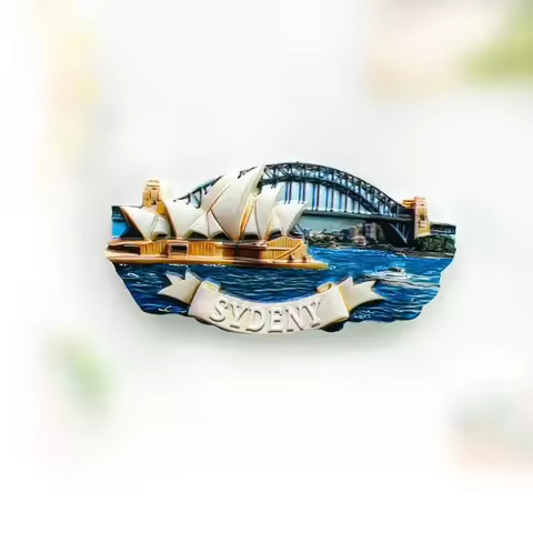 Sydney Refrigerator Stickers Australian Landmark Opera House Souvenirs Architectural Souvenirs Gifts
