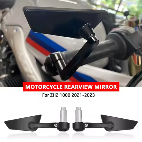 For ZH2 1000 2021-2023 Z H2 1000 Motorcycle Universal Bar End Mirror Handle bar Rearview Side Mirror