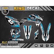 Decal KLX GORDON KLX BF KLX OLD KLX S DECAL KX CUSTOME DECAL 17