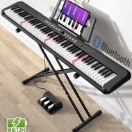 e-Home@24 【🚀包運輸】88鍵電鋼琴 便攜式初學者 專業演奏樂器 全音域重鍵盤 Electronic piano 61鍵電子琴 electronic keyboard  全新 88 key e
