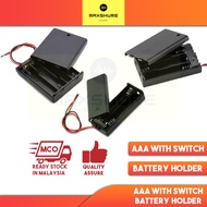 [MaxShure] AAA Battery Holder with Case & Switch 2 / 3 / 4 Slots Battery AAA Holder