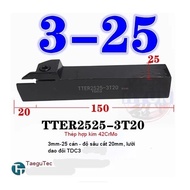 Cutting knife handle with Taegutec blade. Cutter handle TTER2020-3T20, TTER2525-3T20.