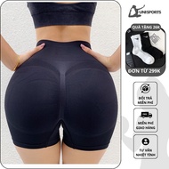 Women's gym clothes, women's short yoga gym pants, knitted butt hack pants with 8-way stretch Q04