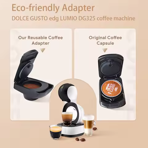 DOLCE GUSTO Coffee Capsule Replacement Original Capsule Holder Adapter Compatible with Edg LUMIO DG3