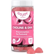 Prenatal Choline & DHA Gummies - Preconception to Postnatal Gummy Vitamin Supplement for Pregnant Wo