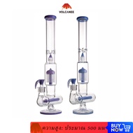 19.7 inch Recycler Dab Rigs Ash Catcher Thick Glass Bong Water Pipes Bongs Bubbler+18mm Glass Bowl H