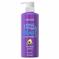 Aussie 3 Minute Miracle Moist Deep Conditioner for Dry Hair Aussie Deep Conditioner with Avocado, 16