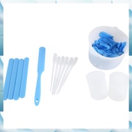 (SNMI) Silicone Measuring Cup Set for Epoxy Resin,600 & 100 Ml Mixing Cup, Silicone Spatula,Gloves o