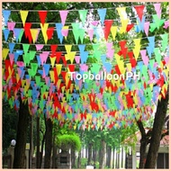 ✟ ☂ ¤ 10meter fiesta flag colorful plastic banderitas party supply